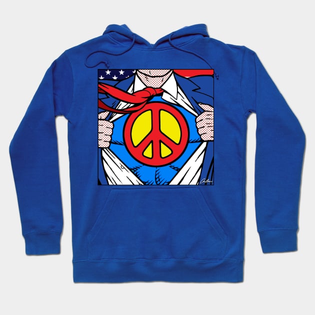 SUPER-PEACE Hoodie by ArlenSchumer